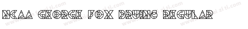 NCAA George Fox Bruins Regular字体转换